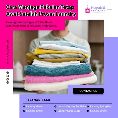 cara menjaga pakaian tetap awet