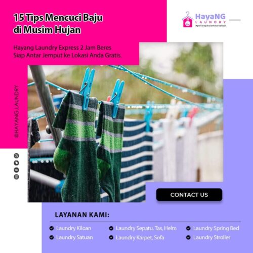 tips mencuci baju di musim hujan